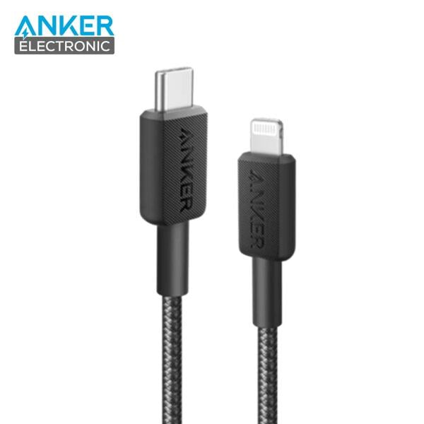 کابل تایپ سی به لایتنینگ انکر Anker 322  USB-C to Lightning 90cm A81B5